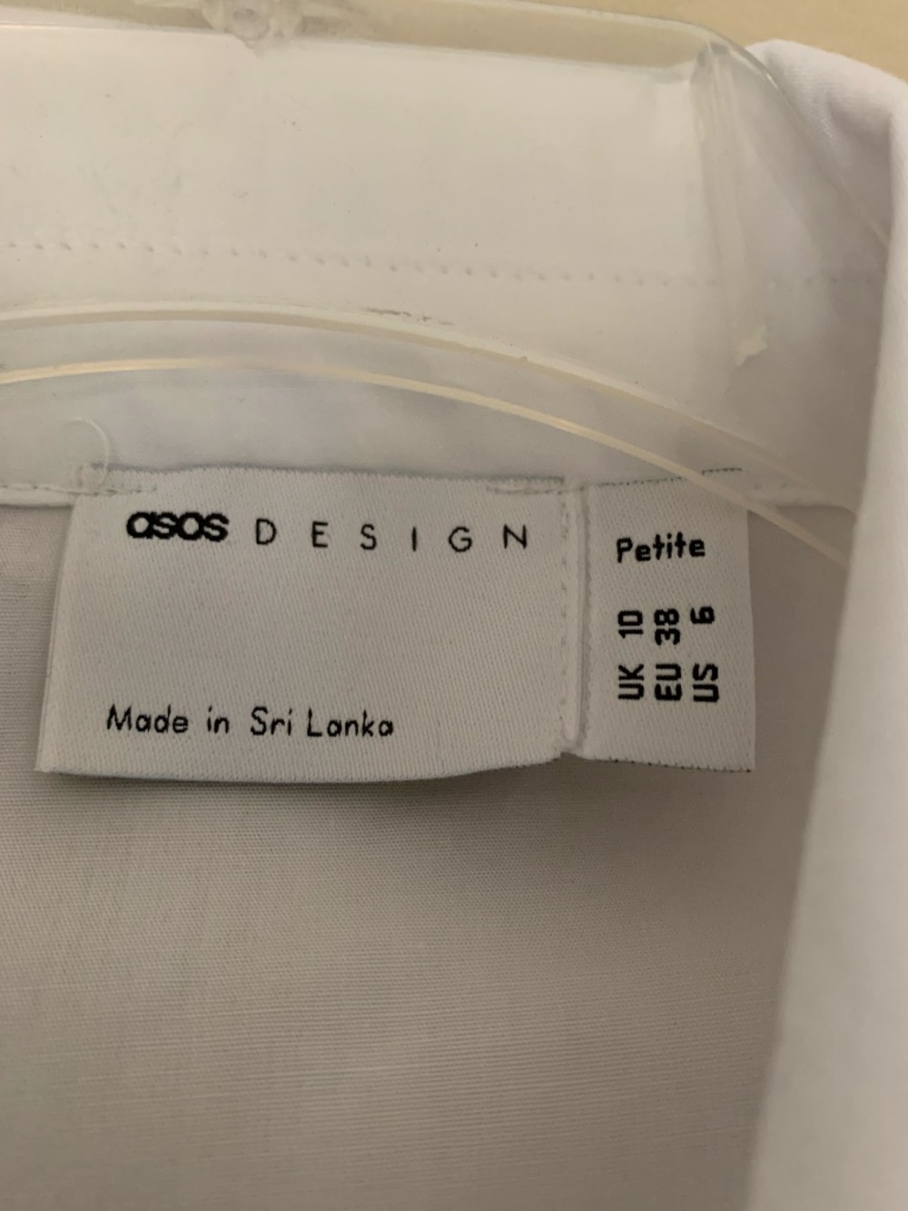ASOS Design white cotton mini smock shirt dress - Picture 3 of 8